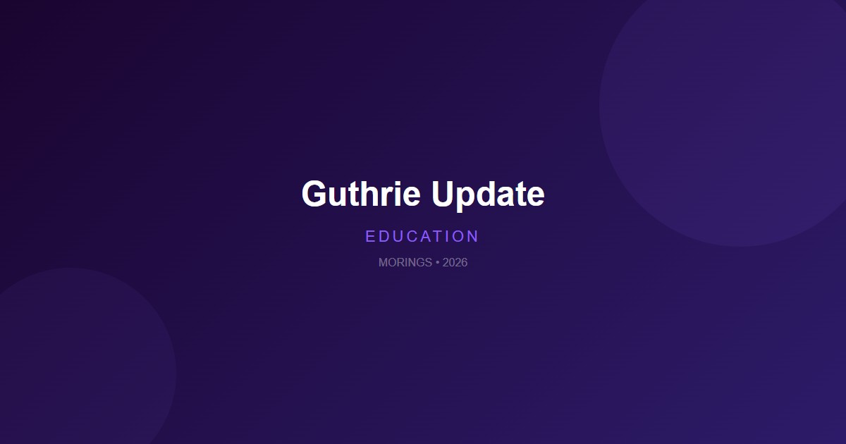 guthrie update: What You Need to Know in 2026